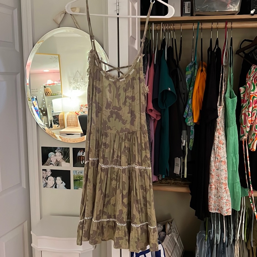 Camouflage Sundress Corset Back